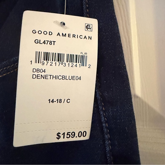 Good American Always Fits Deep Blue Good Legs Skinny Jeans - Picture 5 of 6